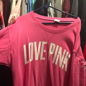 love pink sweatshirt